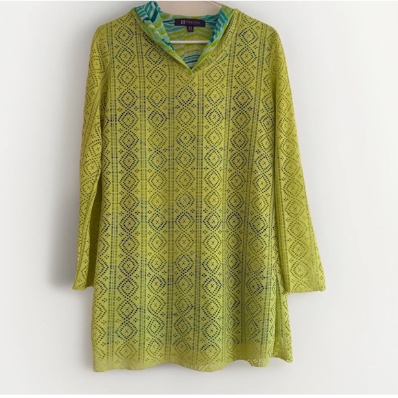 Title nine Other - Title Nine Sunbuster Swim Cover Up Hooded Lined Size Medium UPF 50+ Quick Dry